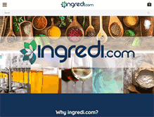 Tablet Screenshot of ingredi.com